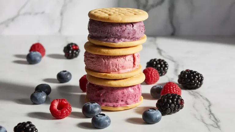 Berry Delight Ice Cream Sandwiches
