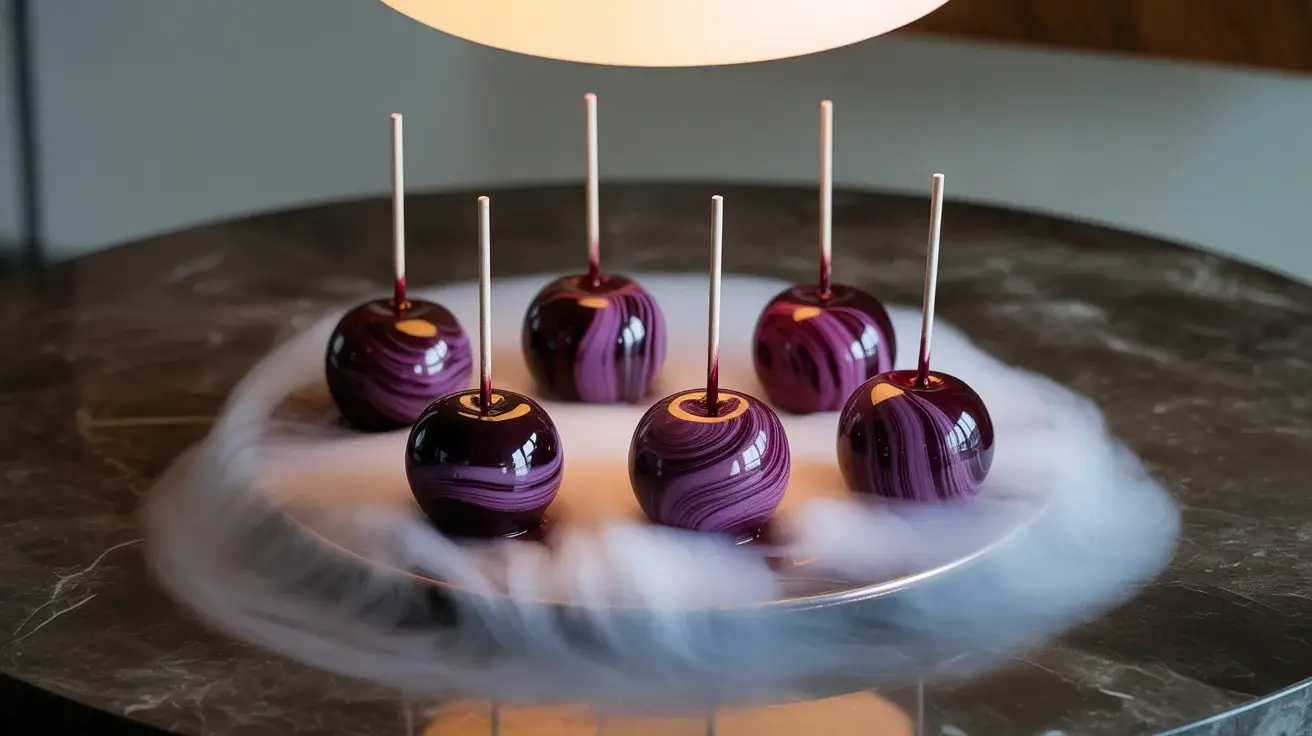 Black Poison Swirl Candy Apples Recipe