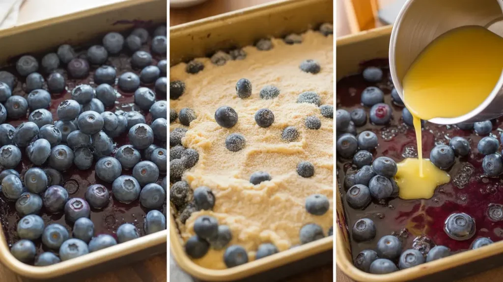 How to Make Blueberry Dump Cake