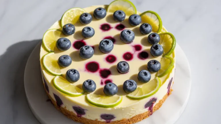 Blueberry Lime Cheesecake