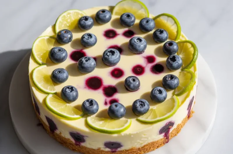 Blueberry Lime Cheesecake