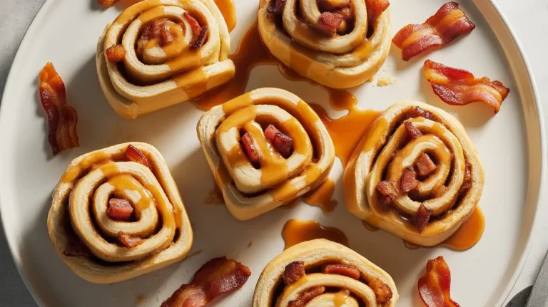 Bourbon Maple Bacon Cinnamon Rolls