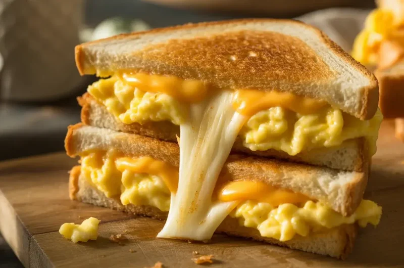 Breakfast Grilled Cheese Eggs