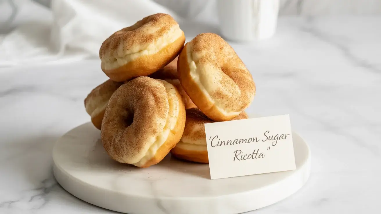 Buttery Soft Cinnamon Sugar Ricotta Donuts