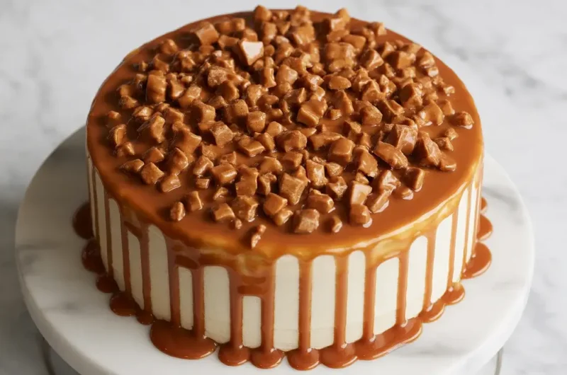 Caramel Toffee Crunch Cake