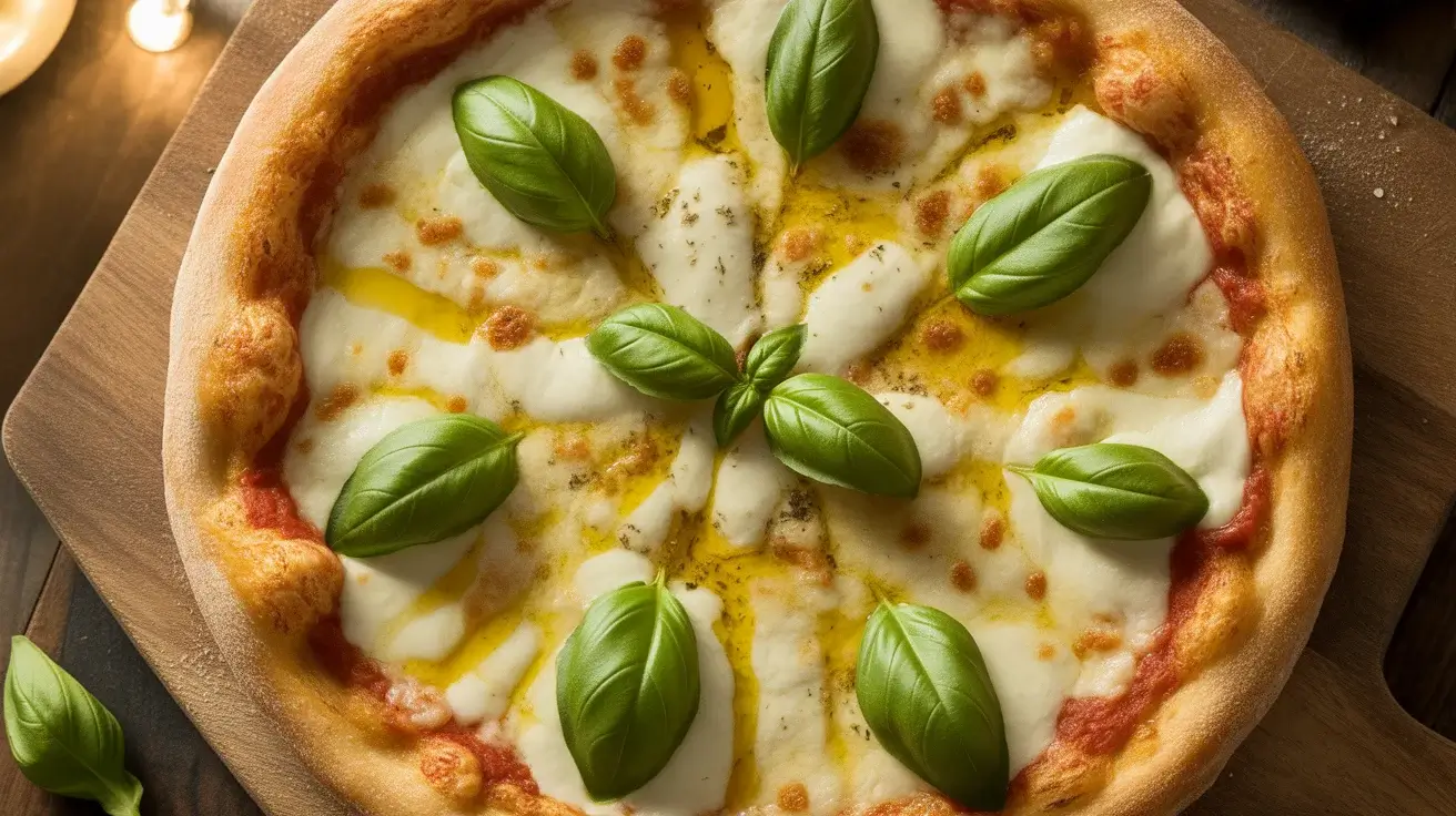 Cheesy Basil Garlic Pizza