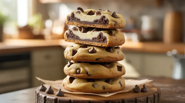 Chocolate Chip Cookie Dough Cheesecake Cookies