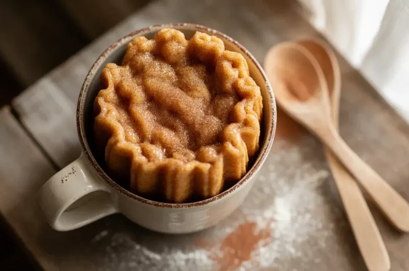 Churro Style Cinnamon Sugar Cottage Cheese Mug Cake
