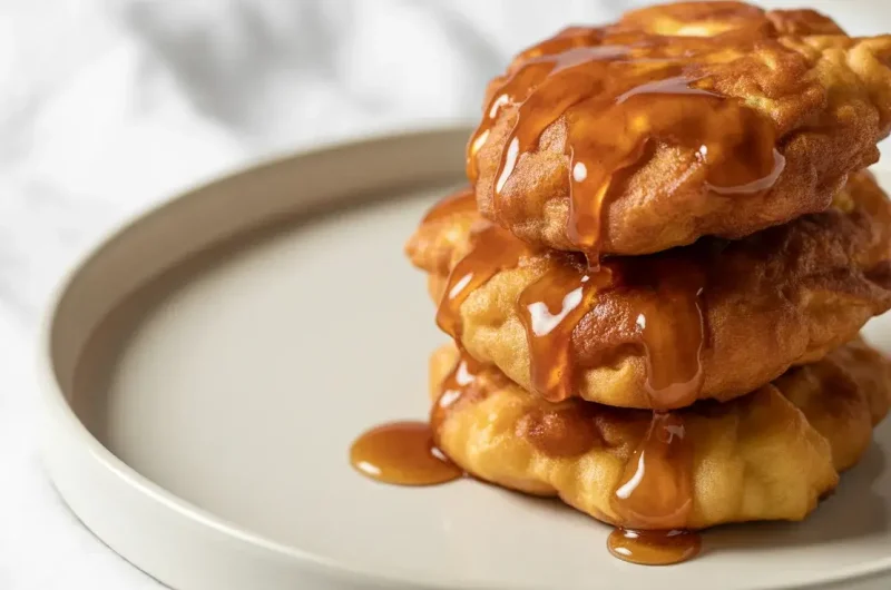 Cinnamon Glazed Apple Fritter