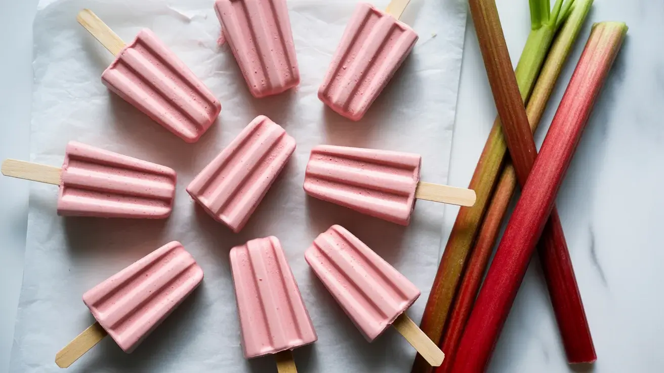 Frozen Rhubarb Yogurt Bites: A Tart, Creamy Treat