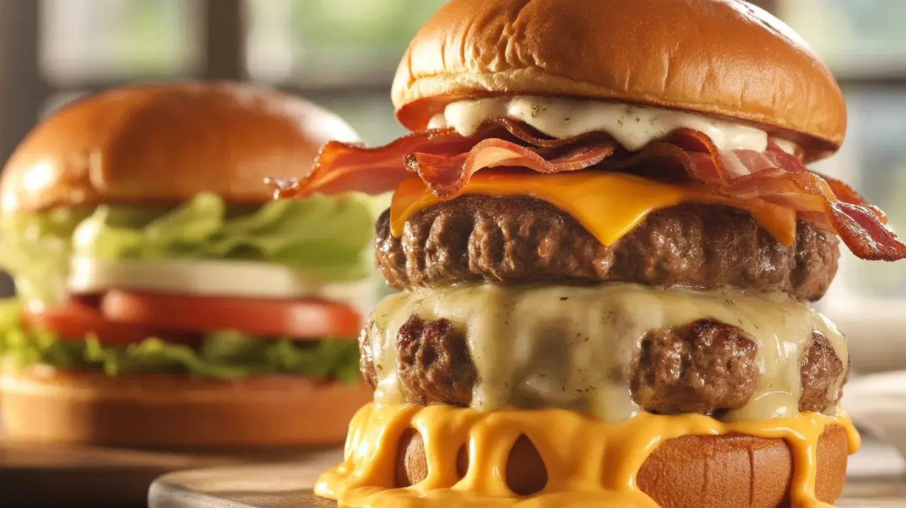 Garlic Butter Bacon Cheeseburger