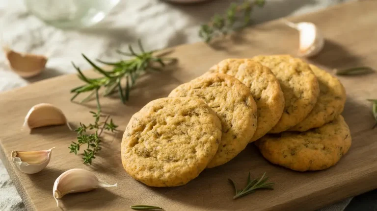 Garlic Herb Sourdough Discard Crackers