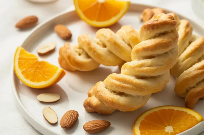 Grandma's Easy Almond Orange Ricotta Biscuit Twists