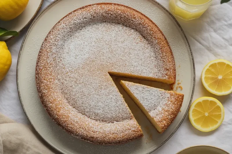 Grandma's Limoncello, Ricotta & Almond Cake