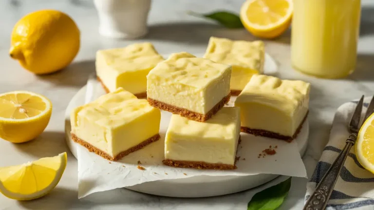 Grandma's Quick Limoncello Ricotta Custard Squares