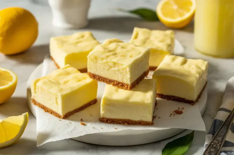 Grandma's Quick Limoncello Ricotta Custard Squares
