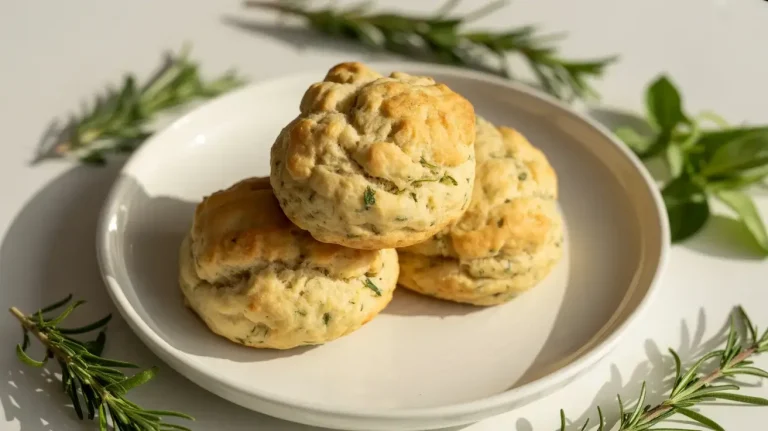 Herb Garlic Sourdough Discard Drop Biscuits