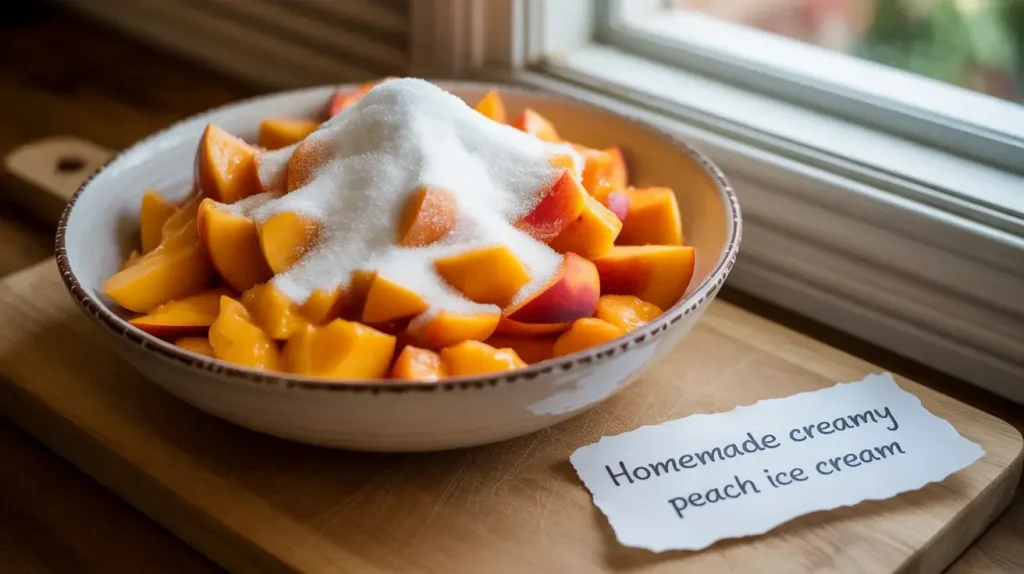 How to Prepare the Peaches