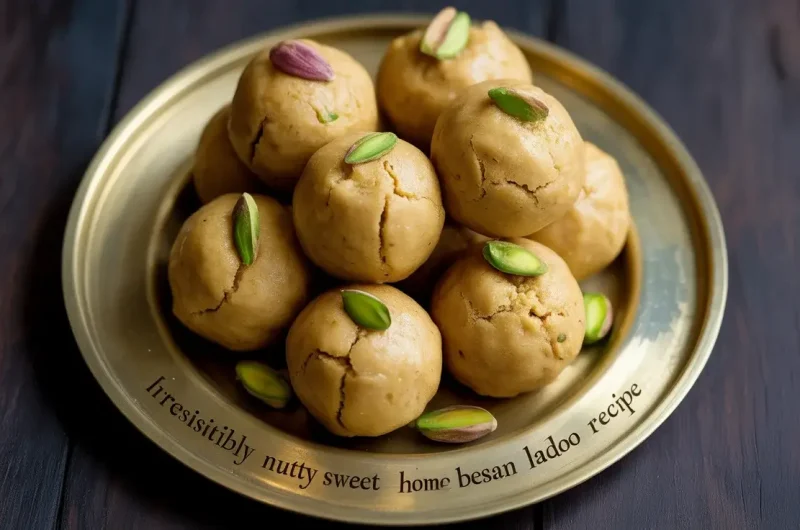 Irresistibly Nutty Sweet Homemade Besan Ladoo Recipe