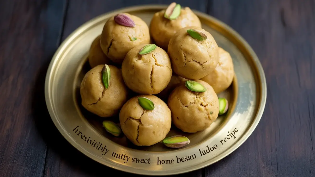 Irresistibly Nutty Sweet Homemade Besan Ladoo Recipe