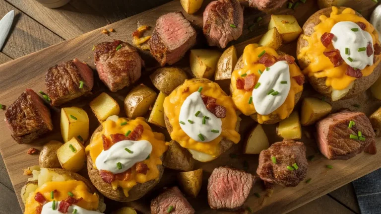 Loaded Baked Potato Steak Bites