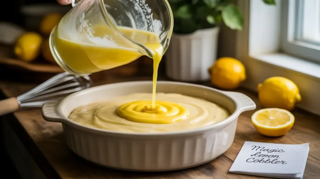 How to Make Magic Lemon Cobbler