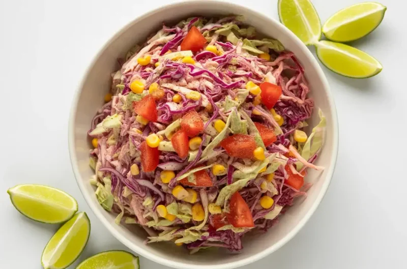 Mexican Coleslaw with Tomato and Corn