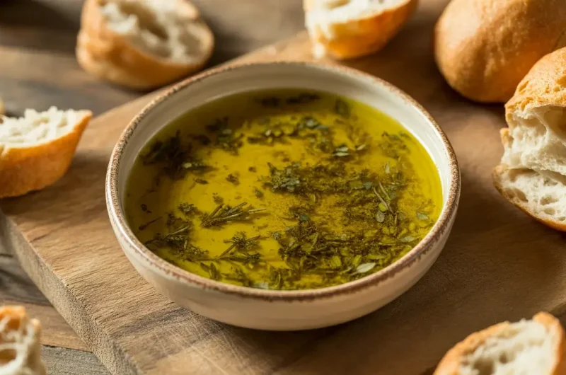 Olive Oil Dip with Warm Bread Recipe