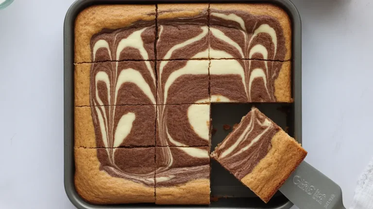 One Bowl Espresso Ricotta Swirl Blondies