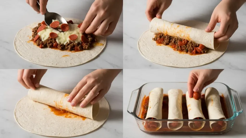 How to Make Pizza Enchiladas
