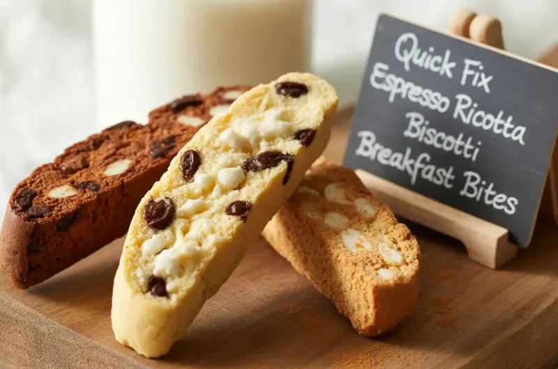 Quick Fix Espresso Ricotta Biscotti Breakfast Bites