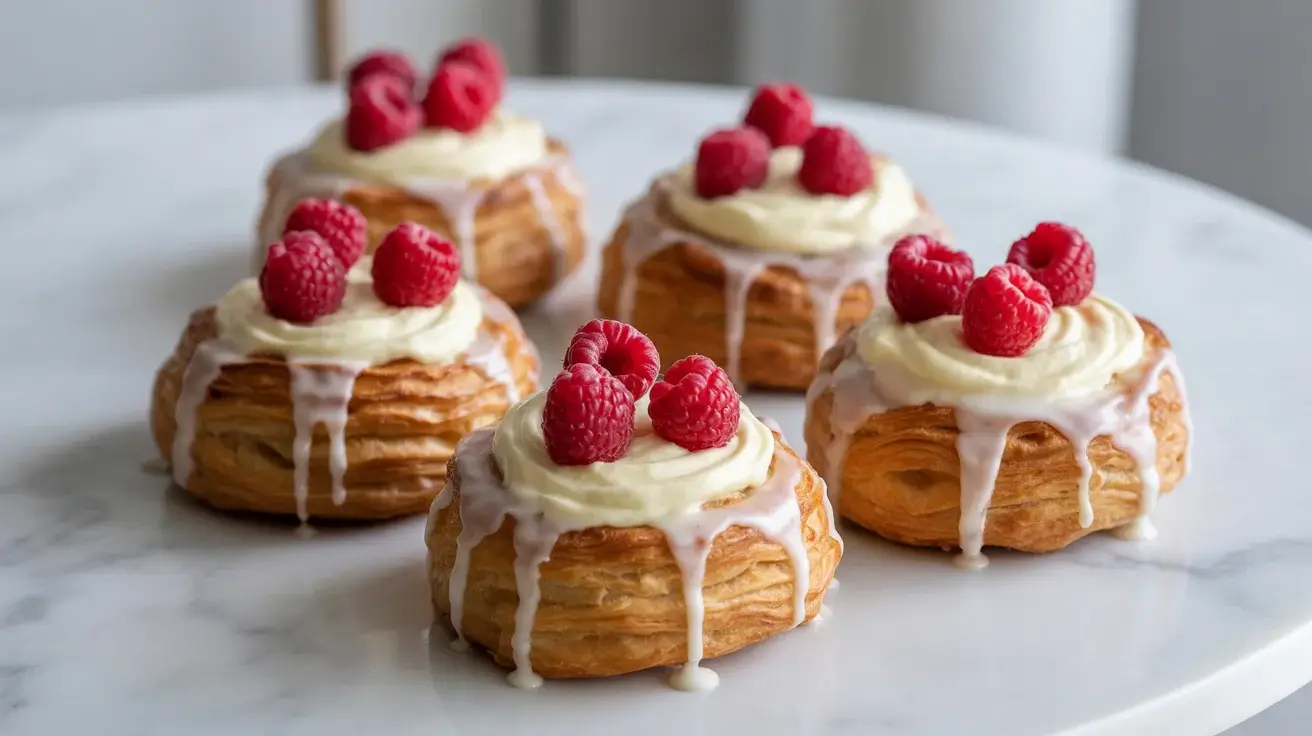 Raspberry Cream Cheese Sourdough Danishes Recipe
