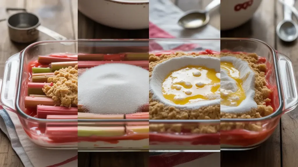 How to Make Rhubarb Dump Cake