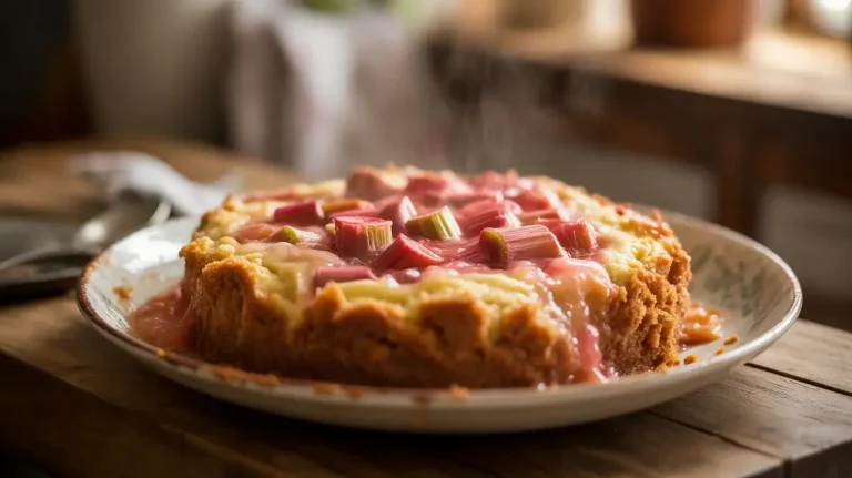 Rhubarb Dump Cake: Easy 5-Ingredient Dessert