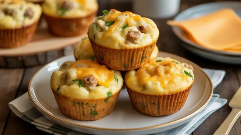Savory Sausage Breakfast Muffins: Easy 4-Ingredient Recipe
