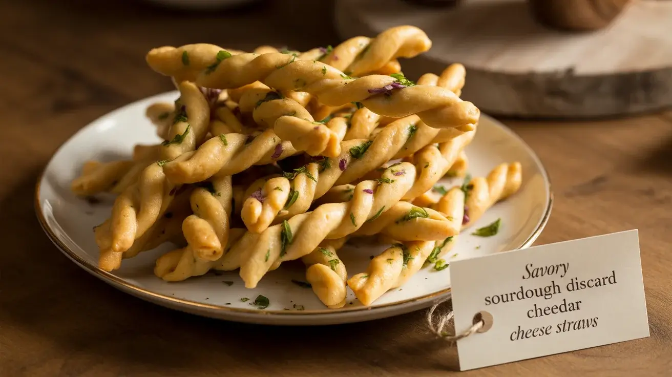 Savory Sourdough Discard Cheddar Cheese Straws
