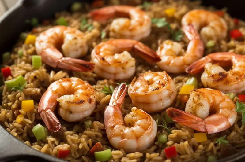 Shrimp Dirty Rice Skillet: A One-Pan Cajun Dinner