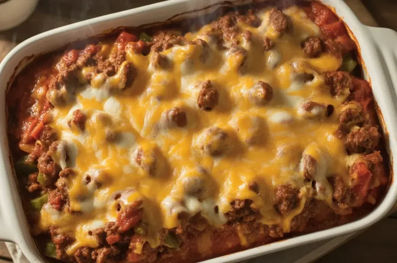 Sloppy Joe Casserole with Manwich