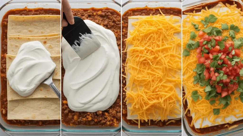How to Make Sour Cream Enchilada Casserole