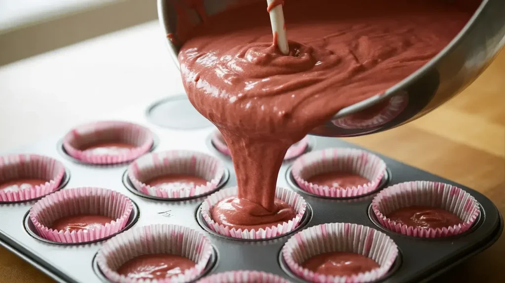 How to Make Strawberry Cheesecake Red Velvet Cupcakes