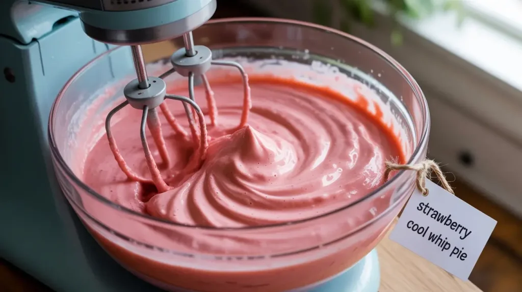 Making the Creamy Strawberry Filling