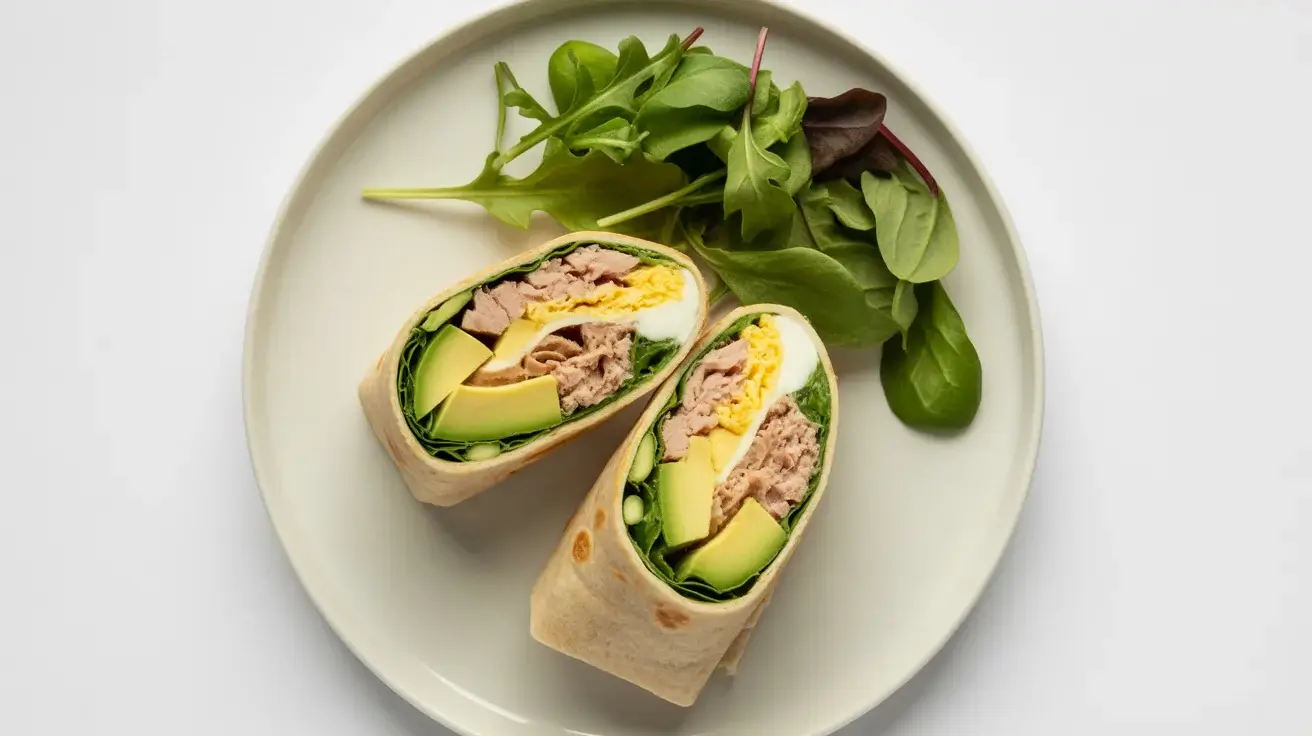 Tuna Avocado Egg Wrap