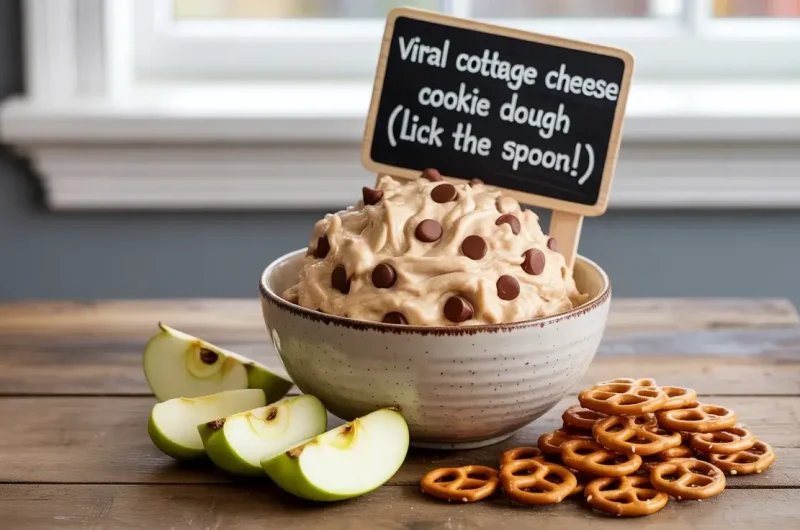 Viral Cottage Cheese Cookie Dough (Lick the Spoon!)
