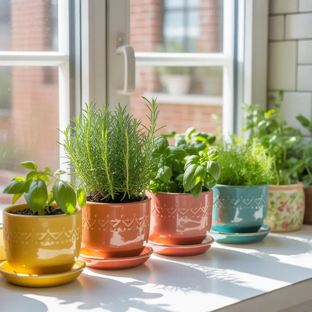 Incorporate Living Color with Plants and Herbs