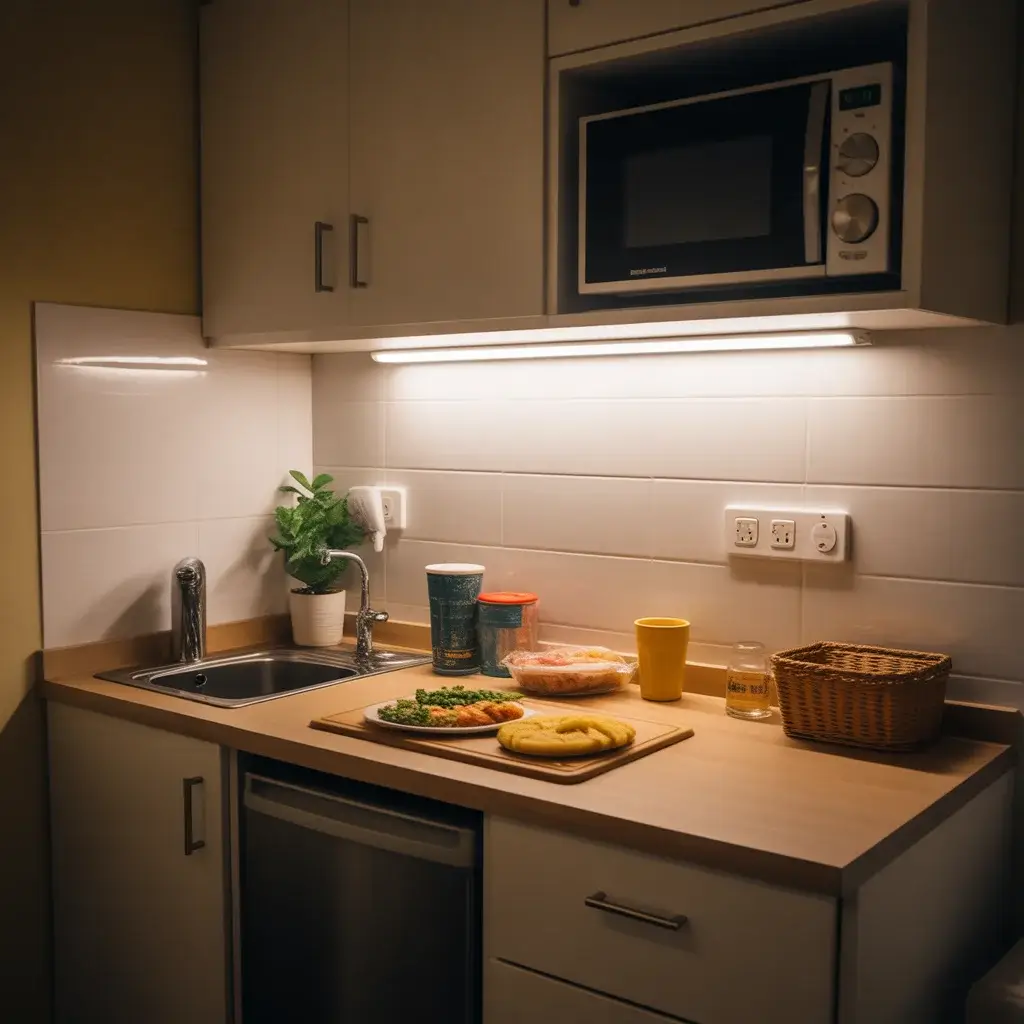 Add Lighting Under Shelves