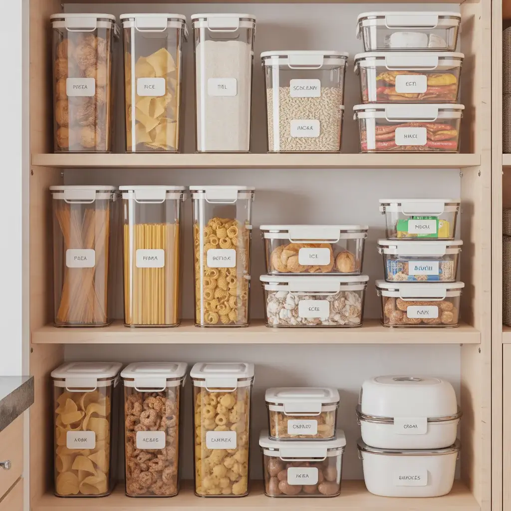 Use Clear Storage Containers