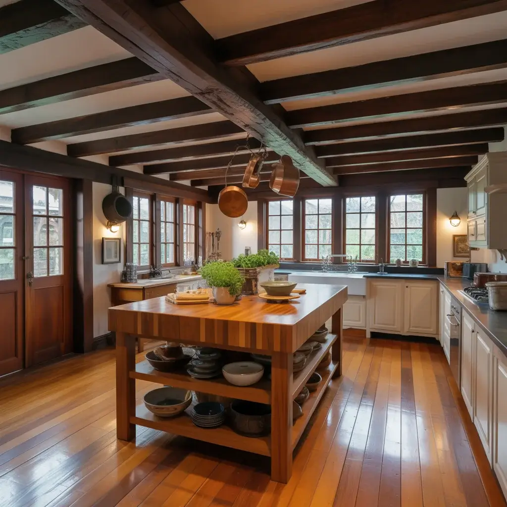 Natural Wood Elements and Exposed Beams