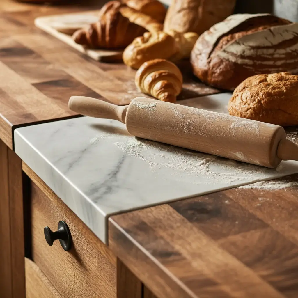 Butcher Block and Natural Stone Countertops
