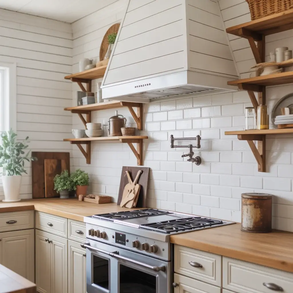 Farmhouse and Rustic Range Hood Ideas