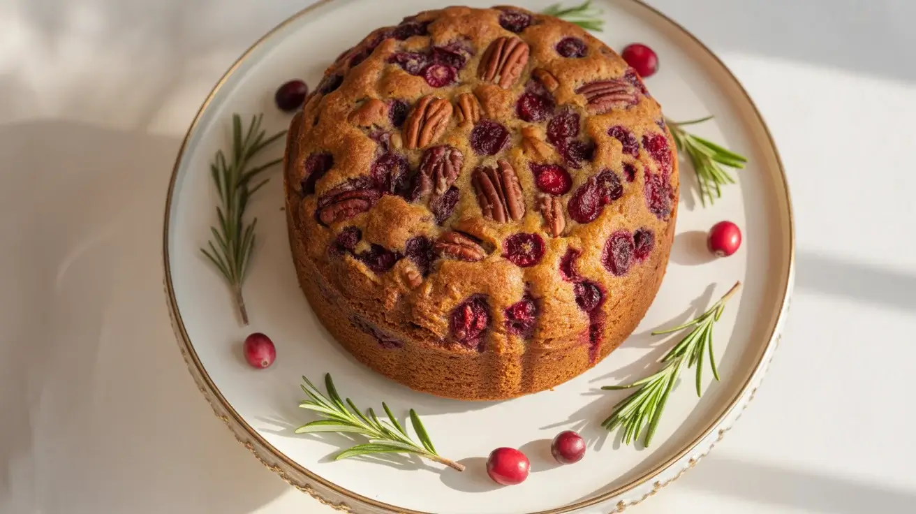 Cranberry Pecan Cake (Christmas Breakfast Recipe)